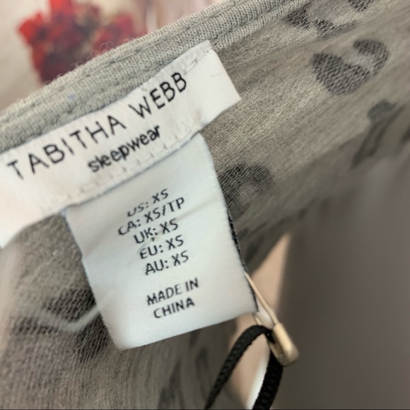 NEW Tabitha Animal Print Chemise Pajama Top - Picture 9 of 10